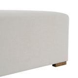 Simple Long Ottoman For Living Room - White
