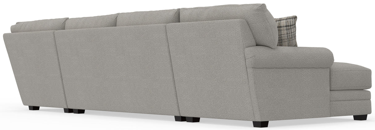 Livingston - Sectional With Comfort Coil Seating And Accent Pillows