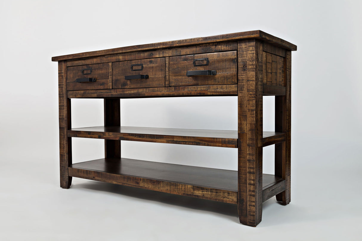 Cannon Valley - Sofa Table - Distressed Medium Brown