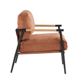 Modern Accent Chair With Plush Cushions, Cozy Seating