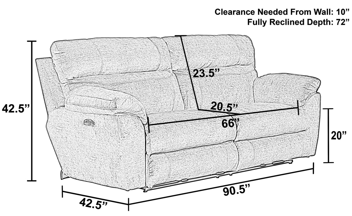 Sedona - Power Headrest Lay Flat Reclining Sofa