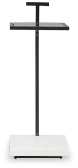 Mannill - Accent Table - Black / White