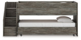 Frandern - Gray - Twin Over Twin Loft Bed