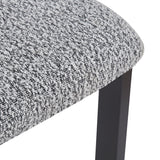 Modern Upholstered Armless Dining Chairs With Metal Legs