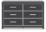 Zuraleus - Black - Six Drawer Dresser