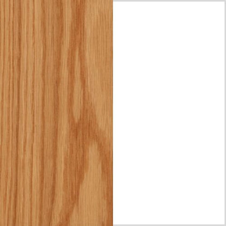 Realyn - Round End Table - White / Brown