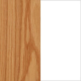 Realyn - Chair Side End Table - Insert Mirror - White / Brown