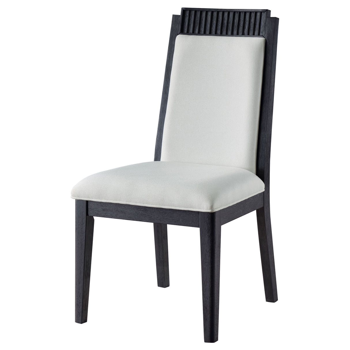 Dining Side Chair (Set of 2) - Black / Ivory