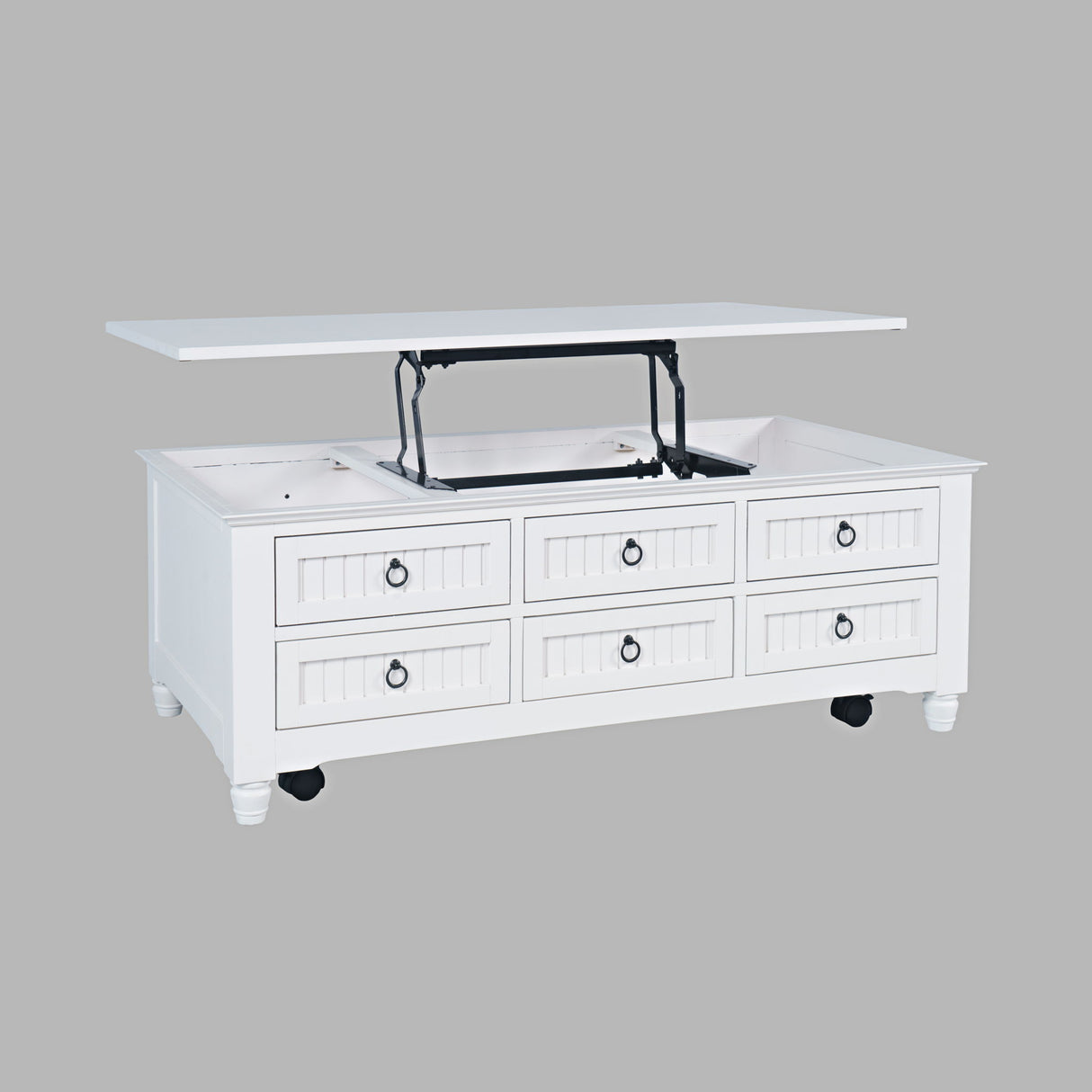 Westport - Castered Leg Coffee Table - White