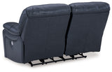 Leesworth - 3 Pc. - Power Reclining Sofa, Power Reclining Loveseat, Power Rocker Recliner - Ocean