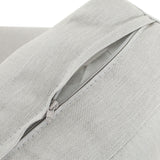 Oriana - Aluminum Outdoor Patio Armchair With Thick Cushions - Light Gray