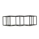 Modern Industrial Tabletop Wine Rack With 7 Bottle Holders - Black