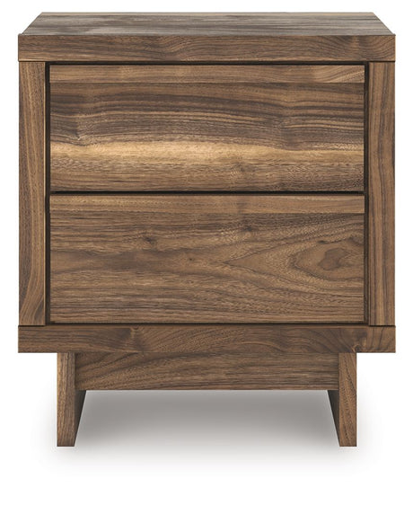 Chirason - Brown - Two Drawer Night Stand
