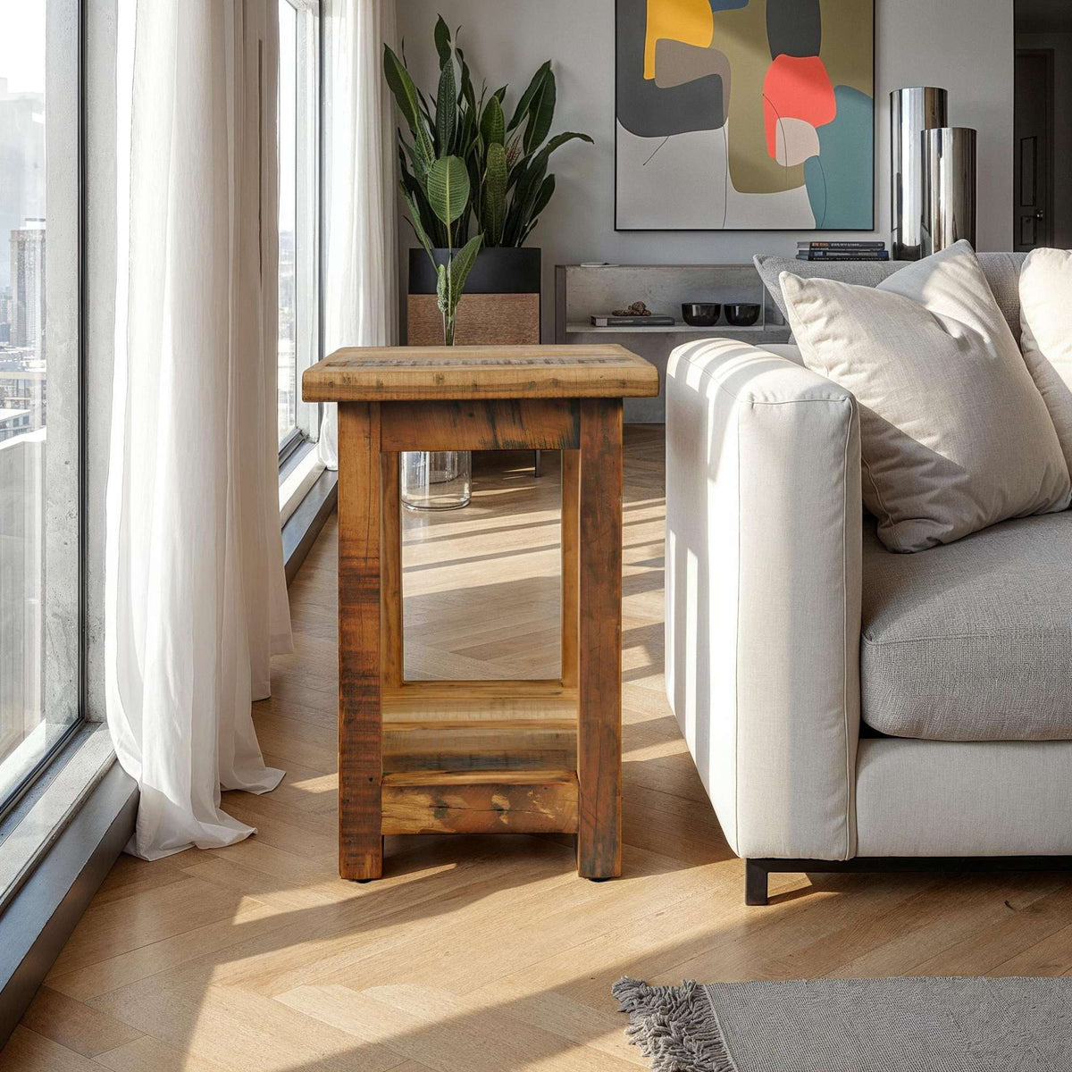 Reclamation Chairside End Table