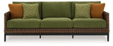 Horizon Hall - Sofa With Cushion - Brown / Green