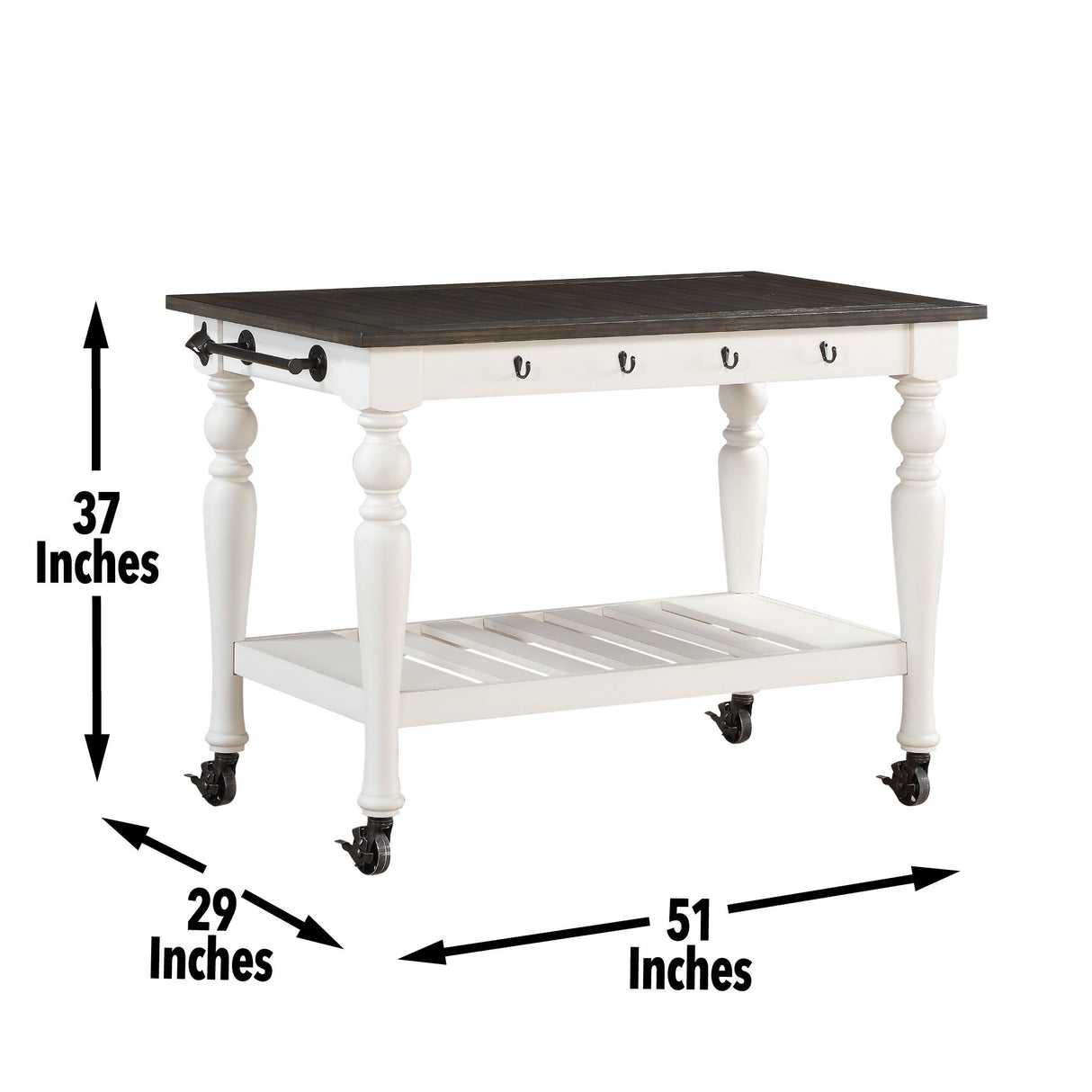 Joanna - Kitchen Cart - Two Tone