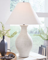 Ashbend - Ceramic Table Lamp - Antique White