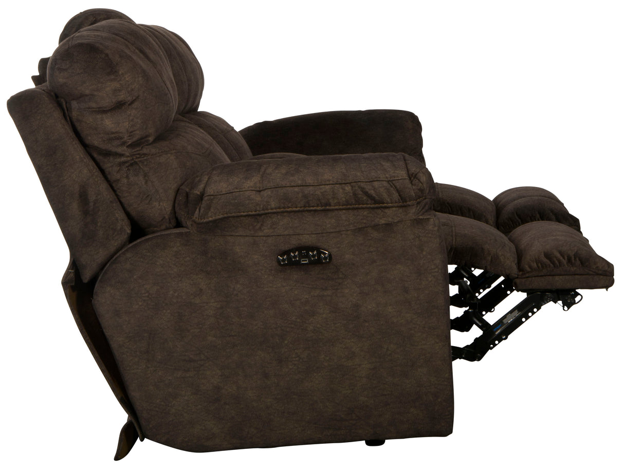 Sedona - Power Headrest Lay Flat Reclining Console Loveseat With Storage & Cupholders