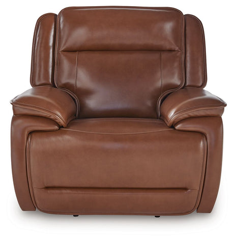 Healy Pier - Power Recliner / Adj Headrest - Chocolate