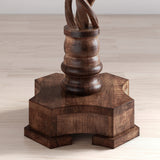 Global Archive - Gwen Pedestal Table - Brown