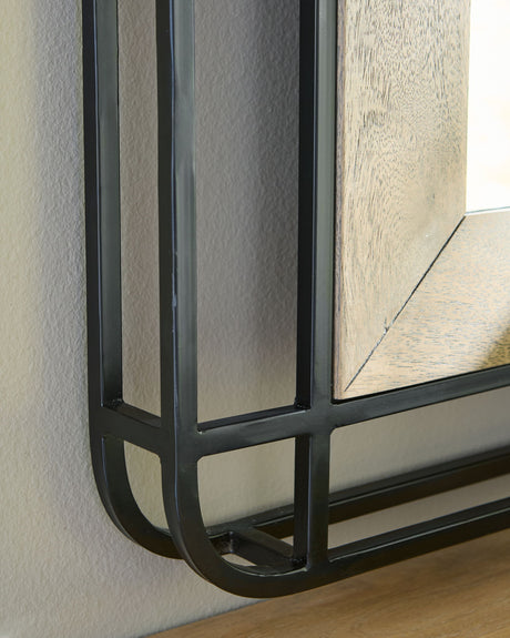 Beelman - Black / Brown - Accent Mirror