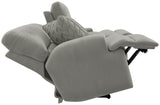 Renaldo - Power Lay Flat Recline Console Loveseat With Zero Gravity - Stone