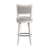 Rogen Rustic - Swivel Bar Stool (Set of 2) - Rustic White