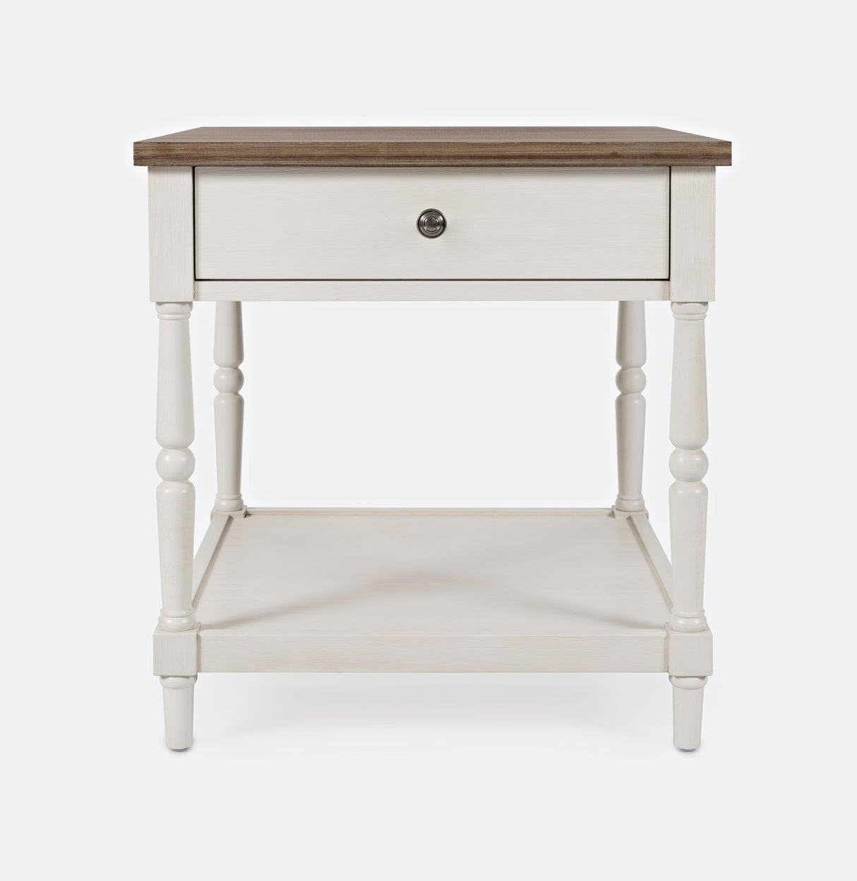 Grafton Farms - End Table - Brushed White