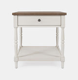 Grafton Farms - End Table - Brushed White