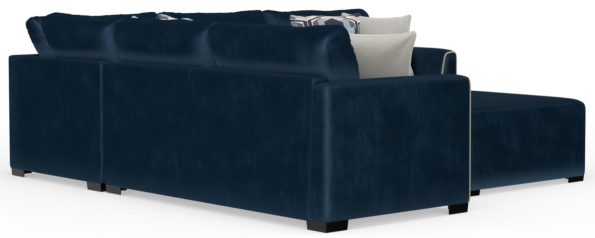 Jetson - Sectional, Accent Pillows & Cocktail Ottoman Set