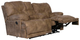 Voyager - Lay Flat Console Reclining Loveseat