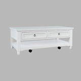 Westport - Castered Lift Top Table - White