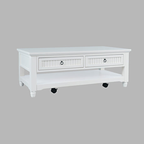 Westport - Castered Lift Top Table - White