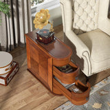 Narrow 2 Drawer End Table