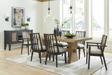 Galliden - Rectangular Dining Room Table - Light Brown