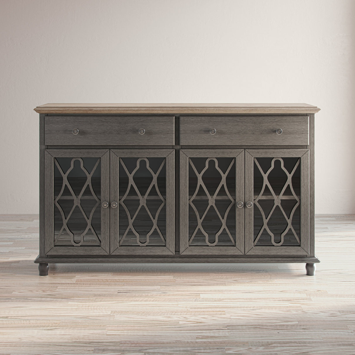 Aurora Hills 4 Door Accent Cabinet