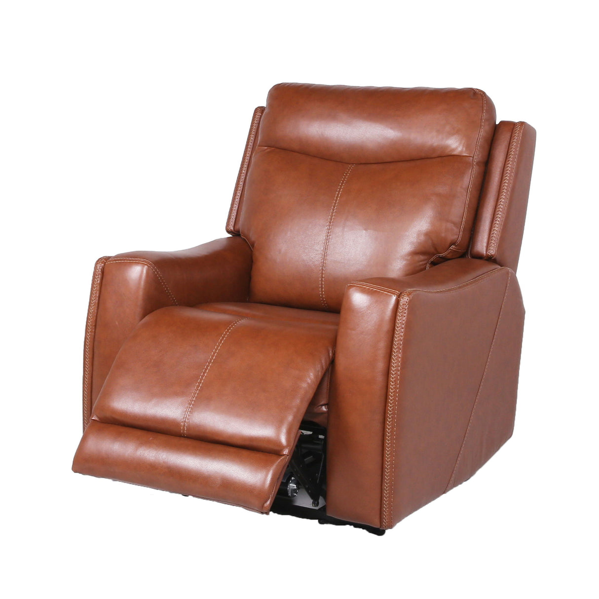 Natalia - Recliner Dual Power Coach - Dark Brown