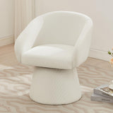 Modern Swivel Accent Chair With Ergonomic Barrel Design