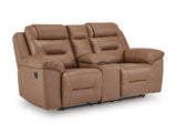 Heritage DBL Rec Loveseat w/Console Leather