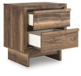 Chirason - Brown - Two Drawer Night Stand