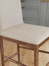 Isanti - Upholstered Barstool (Set of 2) - Light Brown