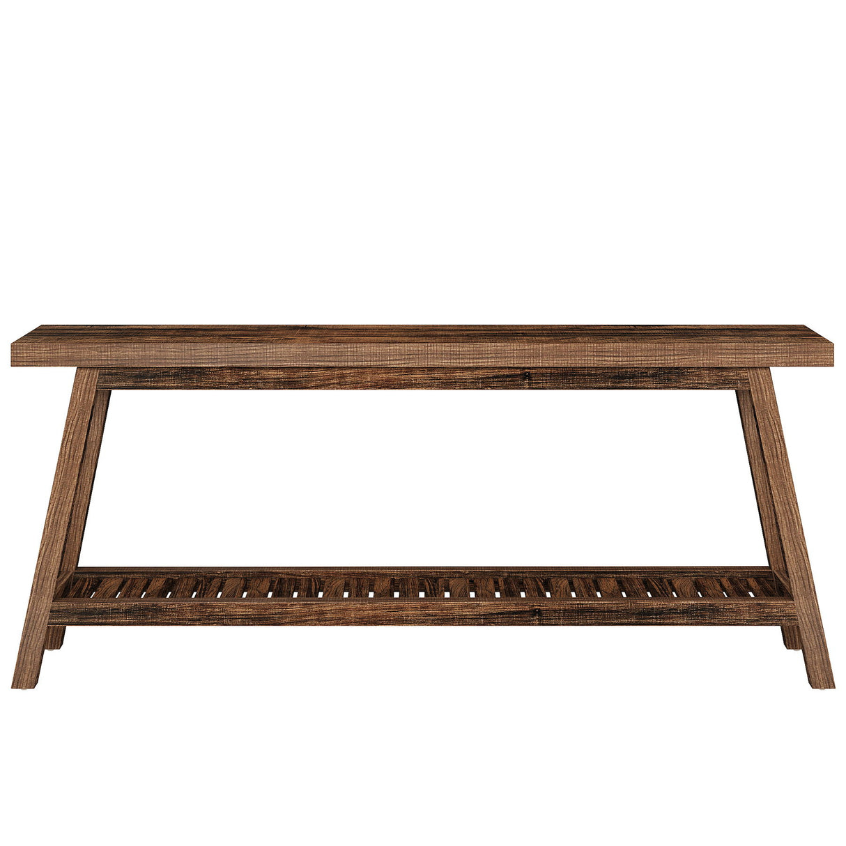 Extra Long Console Table With 2 Tier Open Storage