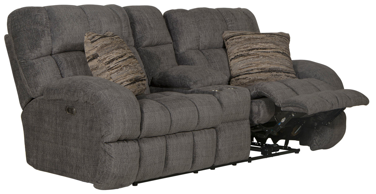 Ashland - Power Lay Flat Reclining Console Loveseat