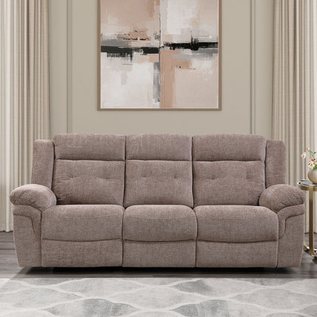 Sydney - Manual Recliner Sofa - Brown