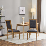 French Country Style Dining Chair With Upholstered Seating And Fluted Legs