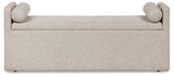 Galliden - Beige - Large Upholstered Dining Room Bench