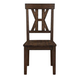 Auburn - Side Chair (Set of 2) - Dark Brown - AUB500S