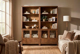 74" Bookcase w/ 2 Doors