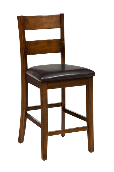 Rustic Brown - Plantation Counter 5 Piece Dining Set - Light Brown / Dark Brown