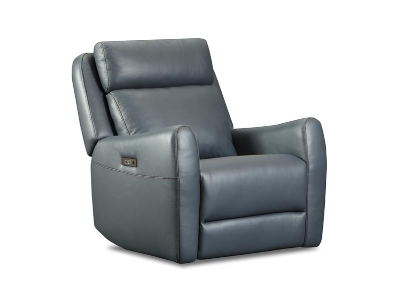 Garbo - Leather Power Swivel Glider Recliner w/adj Headrest and Zero Gravity - T05869